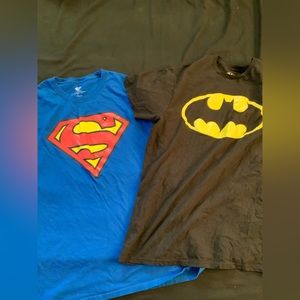 Batman and Superman shirts